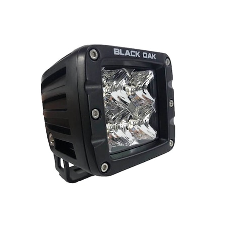 Black Oak Led Black Oak 2in LED Pod Light - Spot Optics - Black Housing - Pro Series 3.0 2S-POD10CR
